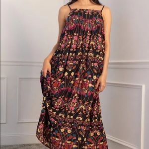 Anthropologie Floral Maxi Dress